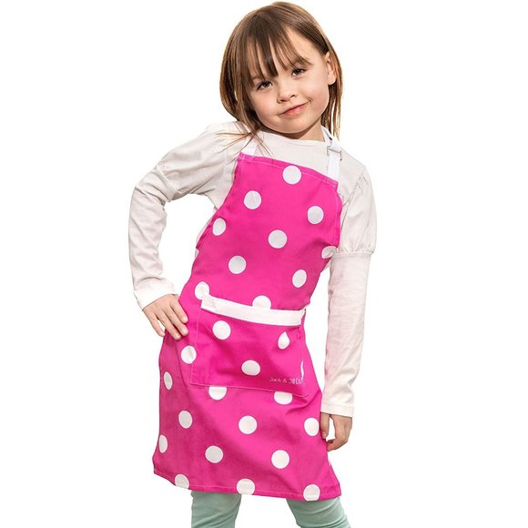 Jack & Jill Co. Other - Kids Pink Cooking Apron Polka Dots Girls NWT New